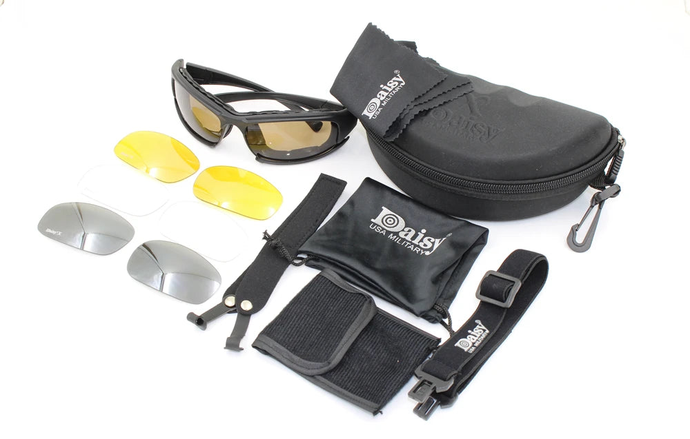 Daisy X7 Tactical Polarized Sunglasses – Military Style Outdoor Glasses for Shooting, Cycling & Hiking