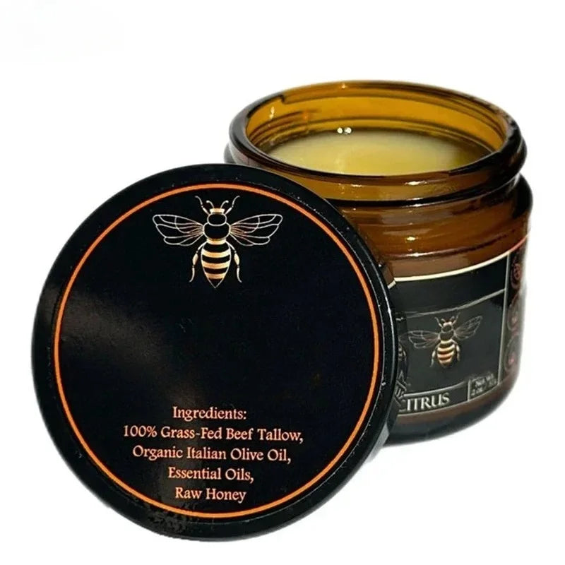 Beef Tallow & Raw Honey Moisturizing Balm